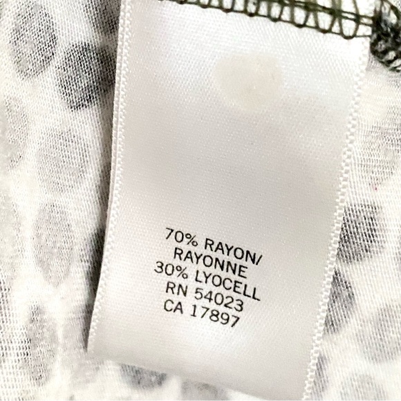 Banana Republic Dotted Cowl Neck Sleeveless Top GeoSpotted Jersey Tank Blouse XL - Picture 15 of 16